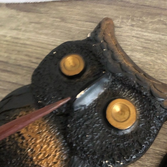 Vtg MCM Chalkware Pair of Owls - Picture 9 of 12